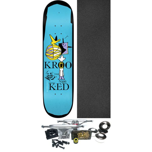 Krooked Skateboards Brad Cromer Hojas Skateboard Deck - 8.5" x 32.18" - Complete Skateboard Bundle